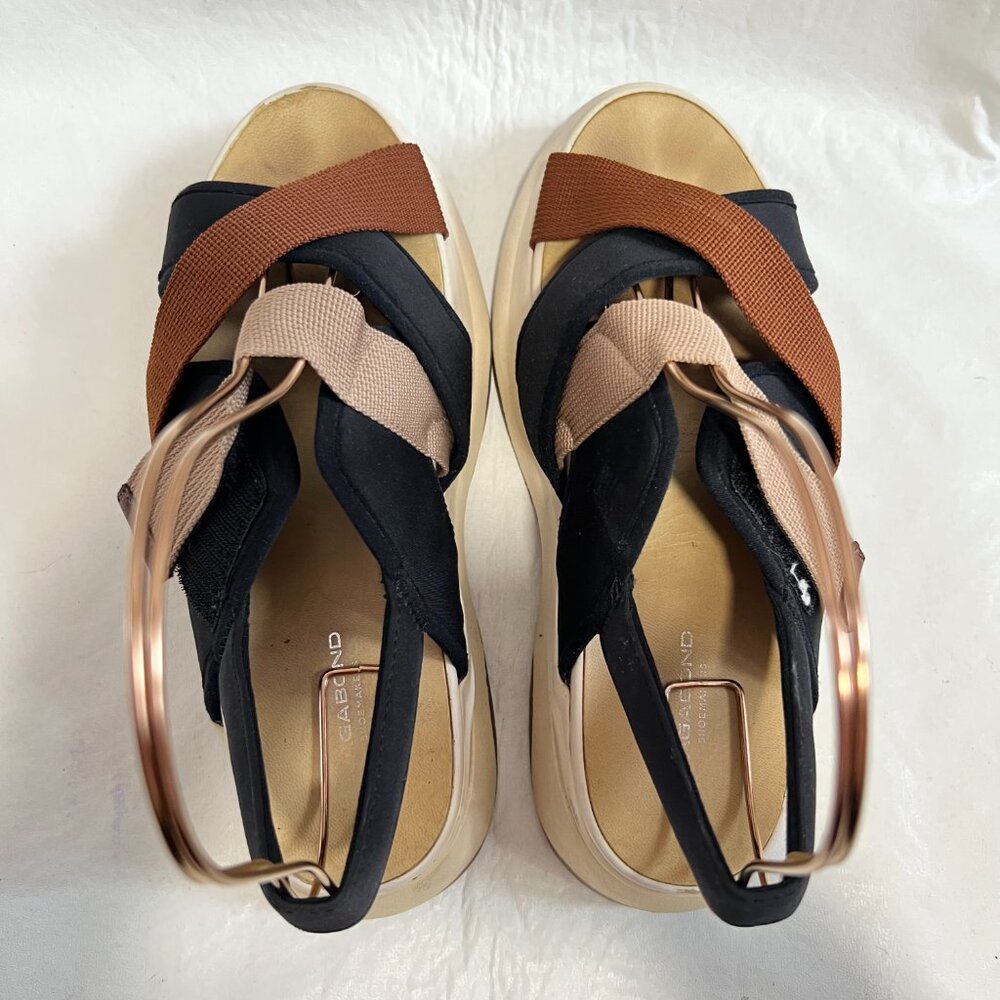 Vagabond sandals Essy EU 39 US womens 9 ankle strap chunky platform brown black - Picture 5 of 14